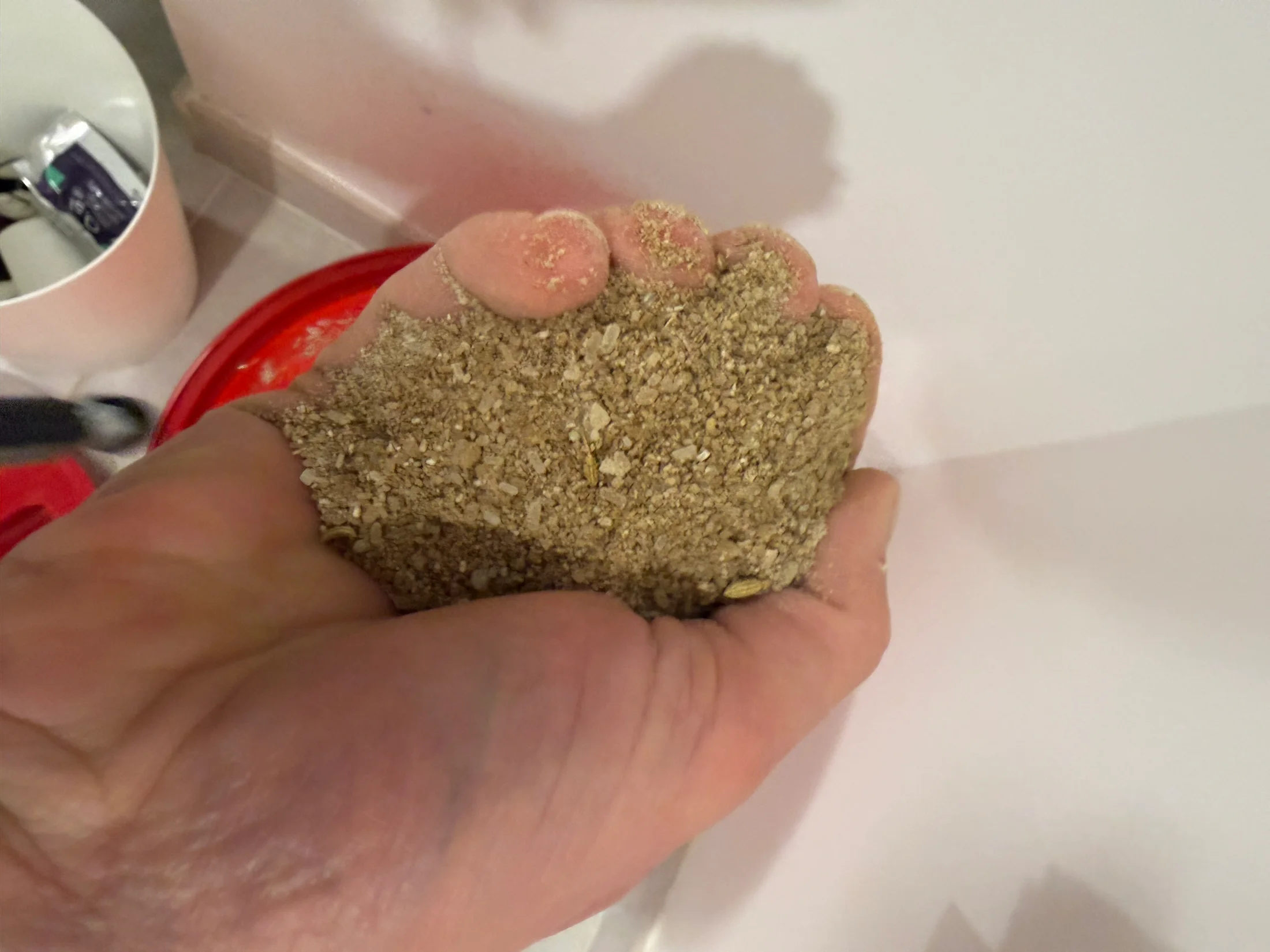 Actual beige and taupe Low Tide mixture